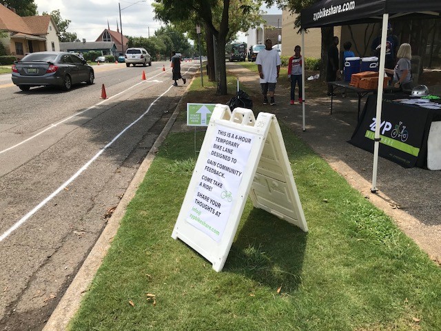 pop up bike lane