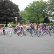 Wolfie's Bike Train, Wolftrap Elementary School, Fairfax County Photo Credit: Jeff Anderson