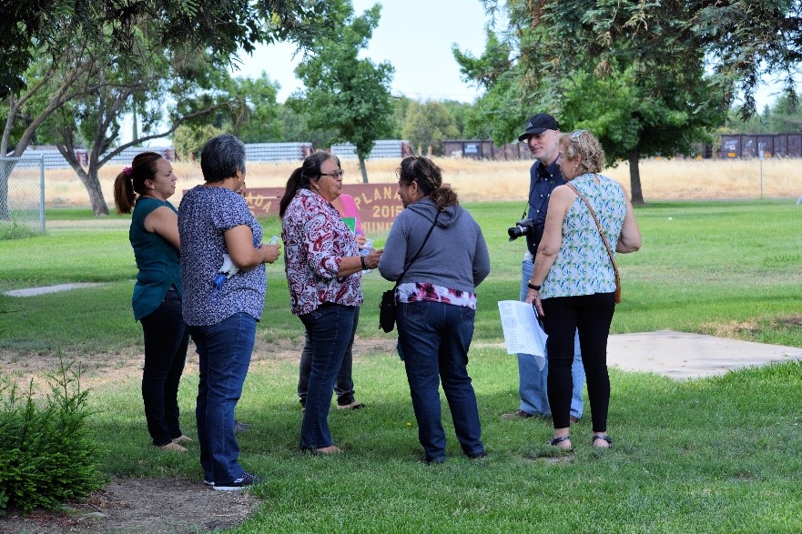 group discusses park improvements