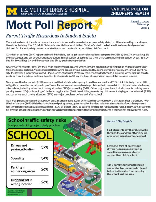 article snapshot for research on parent traffic