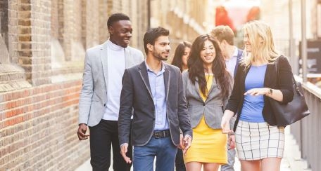 people walking