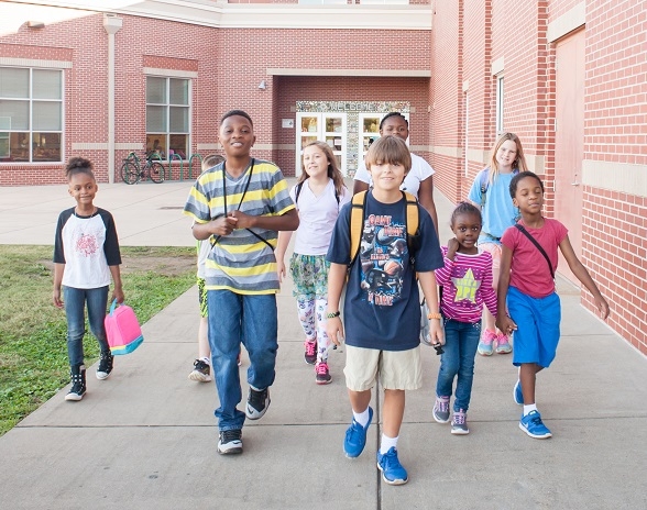 kids walking